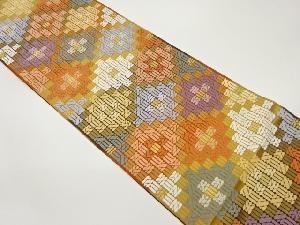 唐織菱模様織出し袋帯